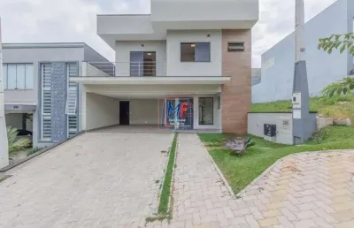Excelente sobrado em cond. fechado em vinhedo sp, 244 m² a.c., 4 dormitórios (4 suítes), sala, área gourmet, depósito, 4 vagas (ref 19.035)