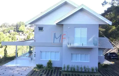 Ref 11.367 casa nova moderna no alto do capivari, alto padrão sendo 5 suítes, 12 vagas, vigilância 24 h, 548 m² uteis, terreno 1000 m²