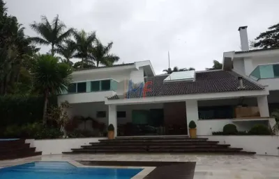 Excelente casa em cond. fechado no guarujá, 1260 m² a.t., 480m² a.c., 6 quartos (6 suítes), área gourmet, jacuzzi, piscina, 6 vagas (ref 18.041)