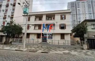 Excelente apartamento em santos, 83m²a.u., a 2 quadras da praia, 3 quartos, 2 banheiros, area de serviço, 1 vaga. ref: 20790