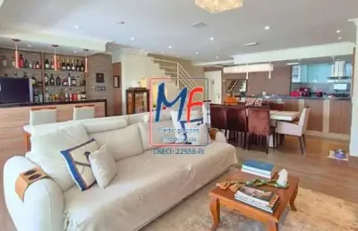 Excelente apto cobertura duplex no parque mandaqui, com 250m² a.u., 2 dormitórios (2 suítes), sala, bar, cozinha, terraço com churrasqueira e jacuzzi, 2 vagas (ref 21.152)