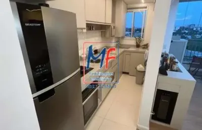 Excelente apto em rudge ramos, são bernardo do campo/sp, 69m² a.u., 2 dormitórios (1 suíte), sala, cozinha, varanda gourmet envidraçada, 2 vagas, lazer (ref 21.221)
