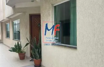 Excelente sobrado em cond. fechado na vila scarpelli, santo andré/sp, 188m² a.u., 3 dormitórios (1 suíte), sala, cozinha, depósito, churrasqueira, 3 vagas  (ref 21.246)