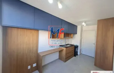 Excelente apto na água branca, com 26 m² a.u., 1dormitório, sala, cozinha, banheiro, lazer. prox. shopping bourbon e allianz parque (ref 21.403)