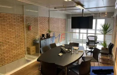 Ref: 9006 - conjunto comercial no bairro vila olímpia, com copa, ar condicionado, mezanino, banheiros, 2 vagas cobertas, 76 m² de área útil.