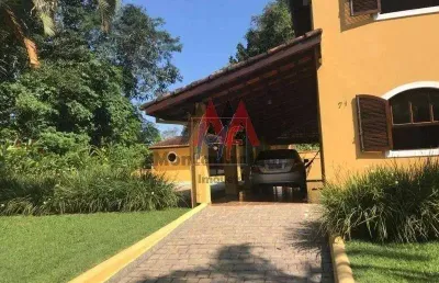 Ref: 12.607 excelente sobrado localizado no condomínio park imperial, caraguatatuba, com 4 quartos sendo 3 suítes, piscina , área lazer.