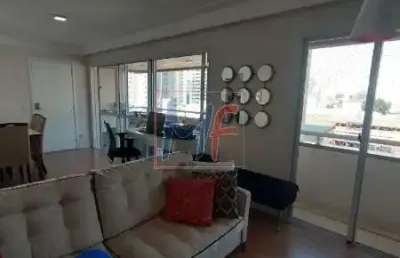 Ref: 13.894 lindo apartamento no centro de santo andré, sendo 3 suítes, sala, cozinha, terraço gourmet com churrasqueira, 2 vagas, 128 m².
