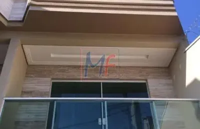 Ref: 15.388 - lindo sobrado com 2 andares, v. mangalot, 240 m² a.u.,  3 suítes, sala cozinha, móveis planejados, lavabo, área gourmet, 3vagas.