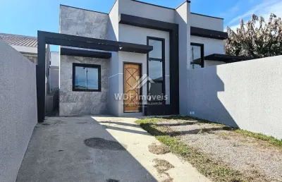 Casa com 3 quartos à venda na rua josé maria da silva paranhos, 837, guarani, colombo, 60 m2 por r$ 369.000