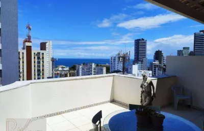 Cobertura com 3 dormitórios, 2 suítes à venda, 211 m² por r$ 660.000 - jardim apipema - salvador/ba