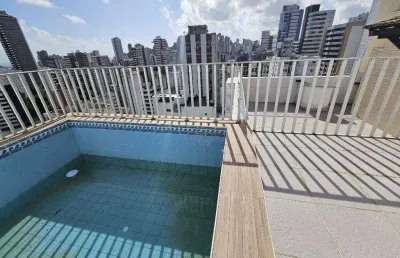 Cobertura com 4 dormitórios, 2 suítes à venda, 218 m² por r$ 920.000,00 - jardim apipema - salvador/ba