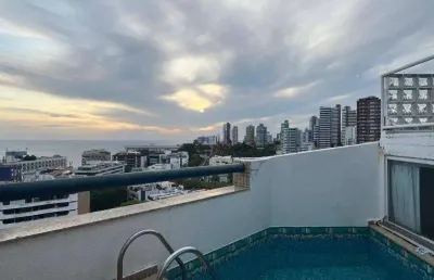Cobertura com 2 dormitórios à venda, 96 m² por r$ 640.000,00 - ondina - salvador/ba