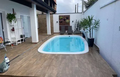 Casa para venda em itanhaém, bopiranga, 4 dormitórios, 4 suítes, 1 banheiro, 4 vagas