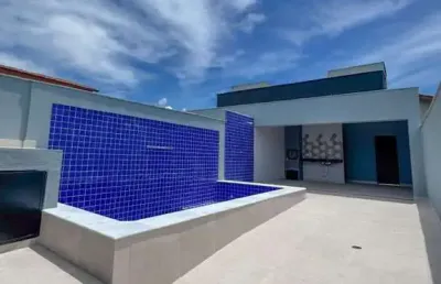 Casa para venda em itanhaém, bopiranga, 3 dormitórios, 1 suíte, 1 banheiro, 2 vagas