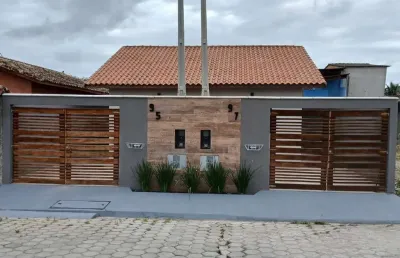 Casa para venda em itanhaém, tupy, 2 dormitórios, 1 suíte, 1 banheiro, 2 vagas