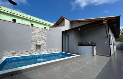 Casa para venda em itanhaém, jardim das palmeiras, 2 dormitórios, 2 banheiros, 1 vaga