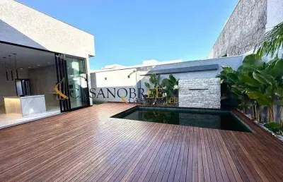 Casa com 4 dormitórios à venda, 250 m² por r$ 2.350.000,00 - condomínio residencial grand trianon - anápolis/go