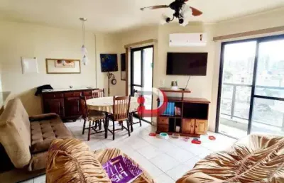Apartamento com 2 dormitórios para alugar, 80 m² por r$ 4.500,00/mês - tombo - guarujá/sp