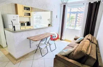 Apartamento com 1 dormitório à venda, 55 m² por r$ 330.000,00 - astúrias - guarujá/sp