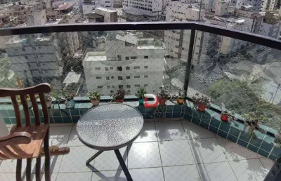 Cobertura com 3 dormitórios à venda, 100 m² por r$ 850.000,00 - astúrias - guarujá/sp