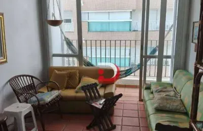 Apartamento com 2 dormitórios para alugar, 83 m² por r$ 3.800,00/mês - vila alzira - guarujá/sp