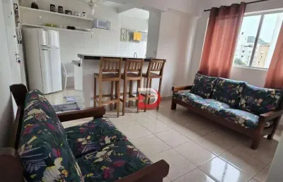 Apartamento com 1 dormitório, 55 m² - venda por r$ 350.000,00 ou aluguel por r$ 2.300,00/mês - tombo - guarujá/sp