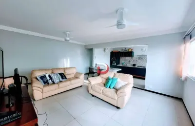 Apartamento com 3 dormitórios à venda, 103 m² por r$ 580.000,00 - vila alzira - guarujá/sp