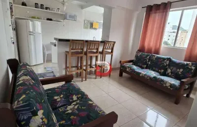Apartamento com 1 dormitório, 55 m² - venda por r$ 350.000,00 ou aluguel por r$ 2.300,00/mês - tombo - guarujá/sp