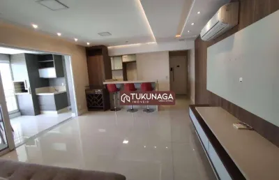 Apartamento com 3 dormitórios para alugar, 116 m² por r$ 8.349,00/mês - jardim maia - guarulhos/sp