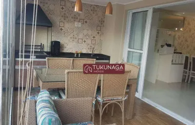 Apartamento para alugar, 123 m² por r$ 8.000,00/mês - jardim flor da montanha - guarulhos/sp