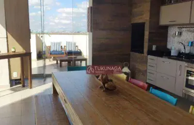 Magnífica cobertura duplex com 3 dormitórios, 2 vagas à venda, 156 m² por r$ 1.300.000 - vila nova mazzei - são paulo/sp
