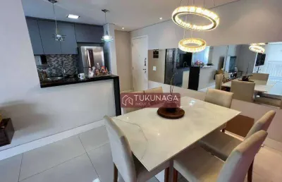 Apartamento com 2 dormitórios à venda, 83 m² por r$ 817.000,00 - jardim flor da montanha - guarulhos/sp