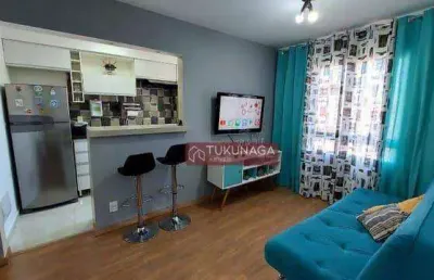 Apartamento com 2 dormitórios à venda, 49 m² por r$ 310.000,00 - centro - guarulhos/sp