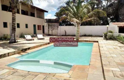 Chácara com 4 suites para alugar, 600 m² por r$ 7.000/mês - jundiaizinho - mairiporã/sp
