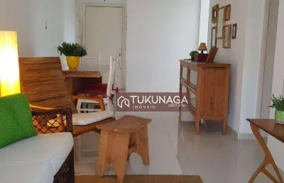 Apartamento com 2 dormitórios à venda, 65 m² por r$ 430.000 - centro - guarujá/sp
