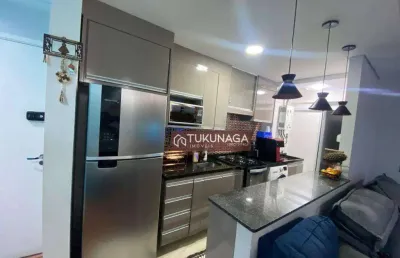 Apartamento com 2 dormitórios à venda, 52 m² por r$ 420.000,00 - jardim flor da montanha - guarulhos/sp