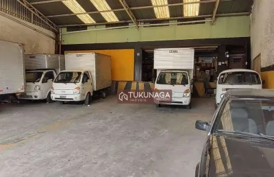 Galpão para alugar, 1250 m² por r$ 27.000,00/mês - jardim são domingos - guarulhos/sp