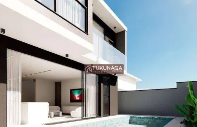 Sobrado à venda, 390 m² por r$ 4.500.000,00 - jardim fazenda rincao - aruja v - arujá/sp