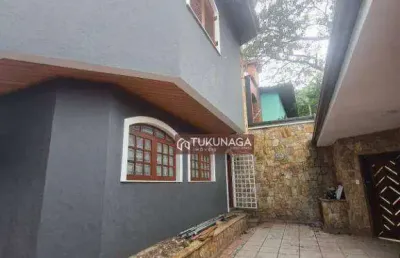 Sobrado com 4 dormitórios para alugar, 500 m² por r$ 6.200,00/mês - jardim santa mena - guarulhos/sp