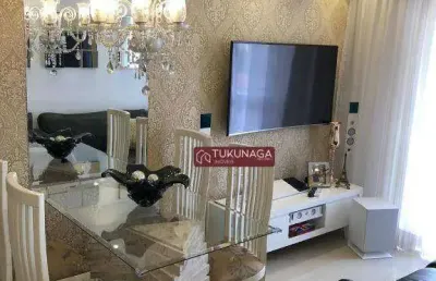 Apartamento com 2 dormitórios à venda, 58 m² por r$ 660.000,00 - jardim flor da montanha - guarulhos/sp