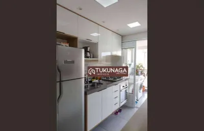 Apartamento com 2 dormitórios para alugar, 58 m² por r$ 3.740,00/mês - vila rosália - guarulhos/sp