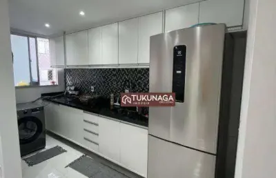 Apartamento com 2 dormitórios à venda, 45 m² por r$ 280.000 - centro - guarulhos/sp