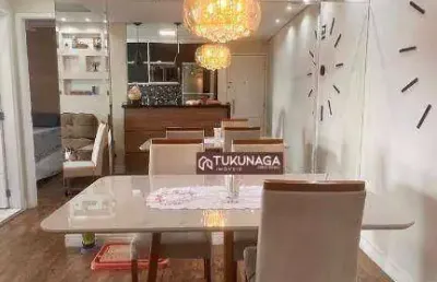 Apartamento com 2 dormitórios à venda, 52 m² por r$ 430.000,00 - jardim flor da montanha - guarulhos/sp