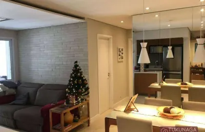 Apartamento com 2 dormitórios à venda, 68 m² por r$ 724.000,00 - jardim flor da montanha - guarulhos/sp