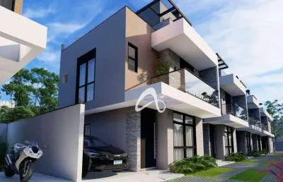 Sobrado novo à venda, com terraço e planta de 134m² a 169m² no bairro hauer, curitiba/pr.
