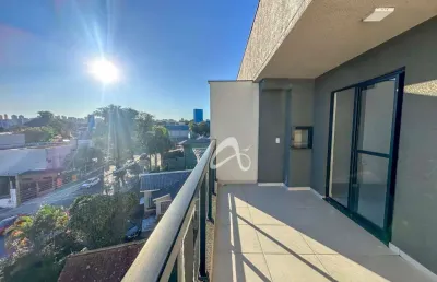 Apartamento duplex novo à venda, com 02 quartos, sacada com churrasqueira, no bairro água verde, curitiba/pr.