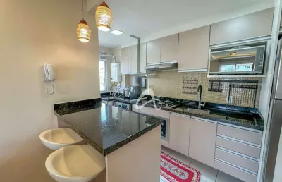 Apartamento semimobiliado à venda no último andar (12º) - 2 quartos sendo 1 suíte, condomínio clube - bairro pinheirinho, curitiba/pr.