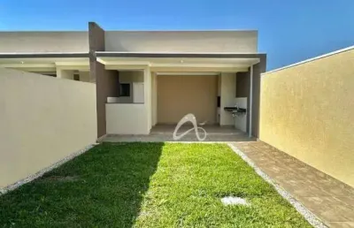 Casa nova de frente para a rua à venda, 3 quartos (1suíte), churrasqueira | eucaliptos – fazenda rio grande/pr.