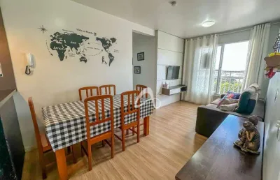 Apartamento semimobiliado à venda, andar alto, 2 quartos sendo 1 suíte, condomínio clube - pinheirinho, curitiba/pr.