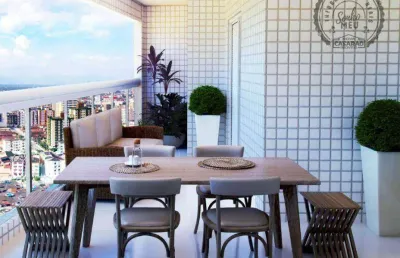 Cobertura com 3 dormitórios à venda, 168 m² por r$ 1.100.000,00 - aviação - praia grande/sp